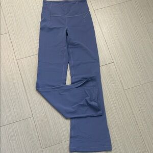 Lululemon Align Utility Blue long 33” Flare pant leggings 6